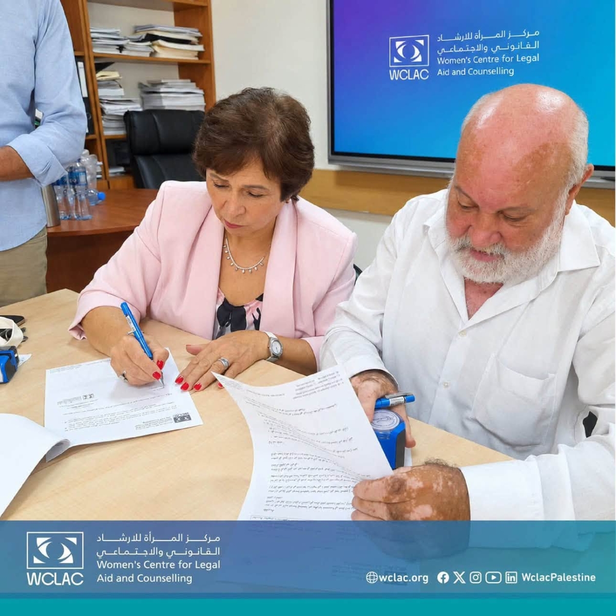 The Cultural Forum Center and the Women’s Centre for Legal and Social Counseling (WCLAC) signed a five-year partnership agreement aimed at strengthening joint cooperation in promoting the rights of women and girls, supporting the role of youth, and c
