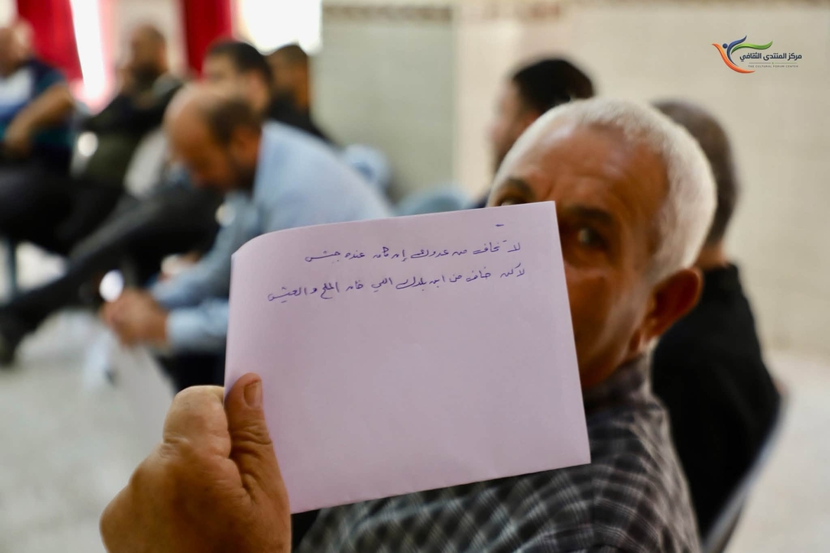Olive Harvest Conference to Strengthen Farmer Protection in the Northwest Jerusalem Villages The Popular Action Committee and the municipalities of the Northwest Jerusalem villages organized a meeting on the olive harvest season, with the participati